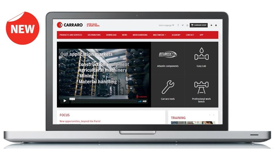 Online la nuova versione del sito internet dedicato ai ricambi Carraro